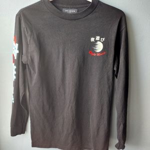 PacSun Japanese Text long sleeve shirt